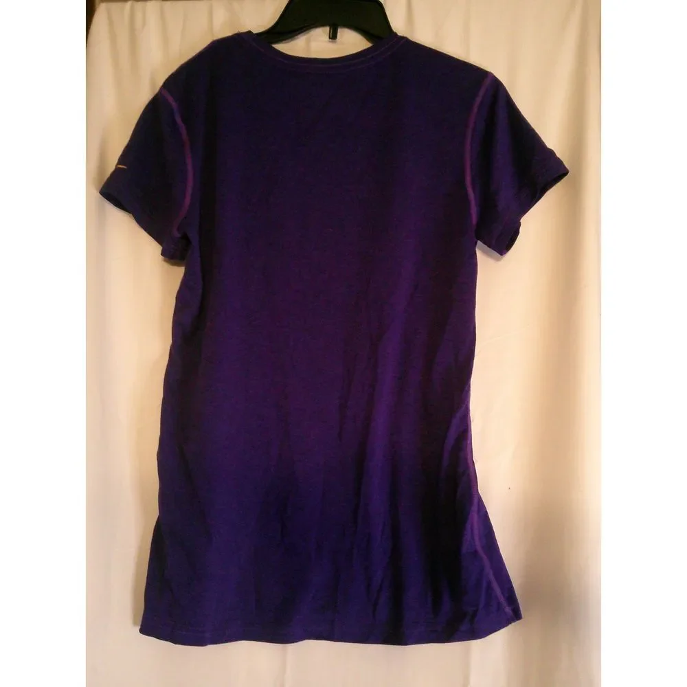 Nike‎ NFL Minnesota Vikings Women's T-Shirt Dri-Fit Team Apparel Purple M